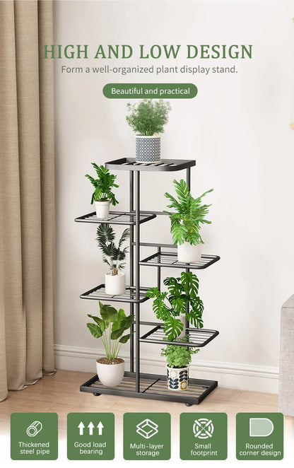 Natural Iron Plant Stand Holder - 4/5/6Layers