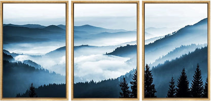 Nature Landscape Canvas Print Set for Home - 3pcs-04 / 30x40cm - Posters