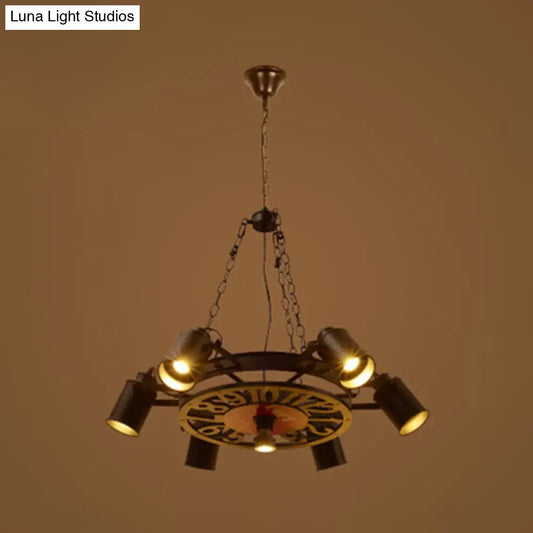 Nautical Style Vintage Industrial Chandelier