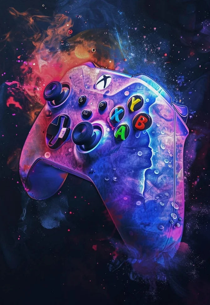 Neon Video Game Posters for Gamer Room - 1 / 30x42cm Unframed