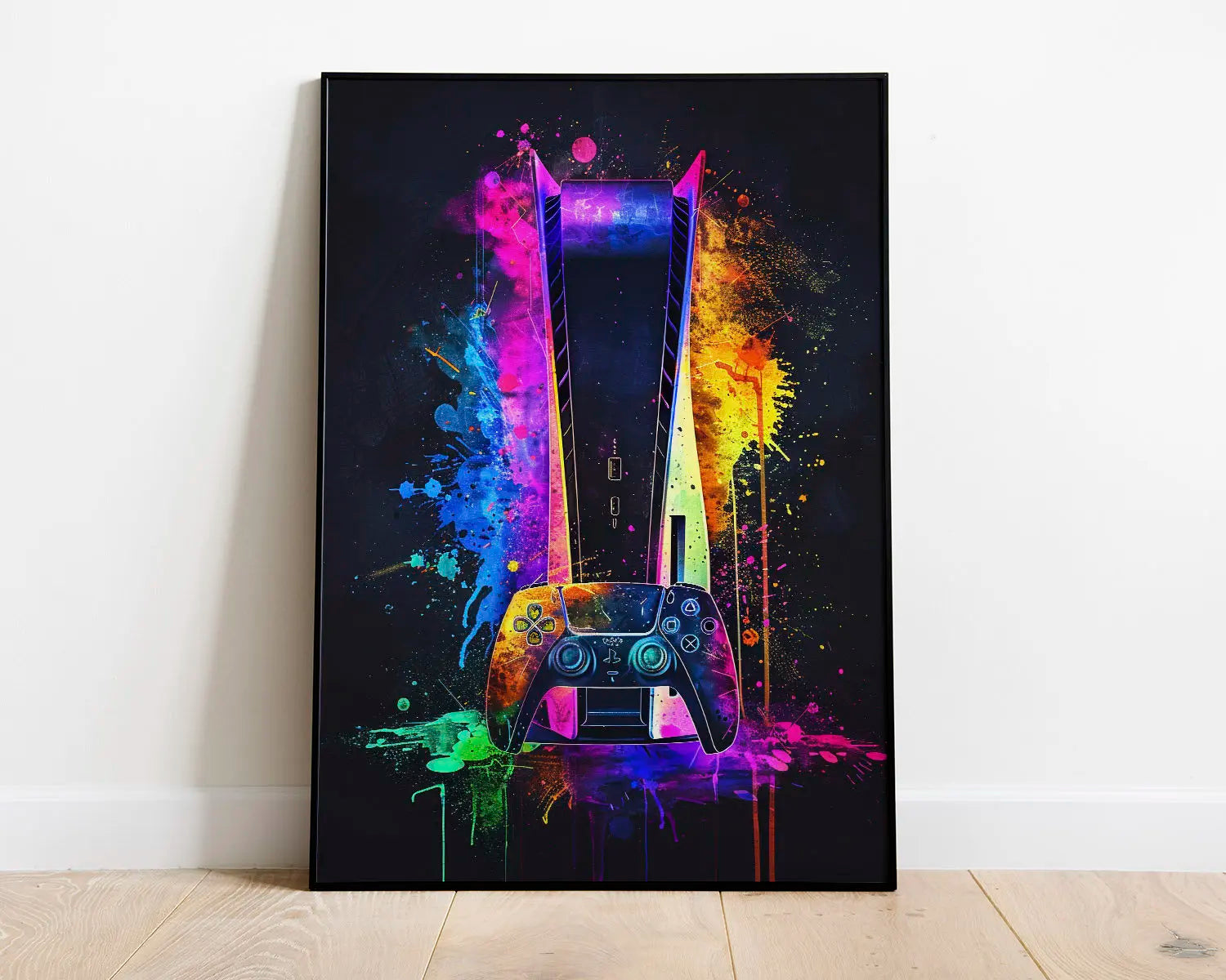 Neon Video Game Posters for Gamer Room