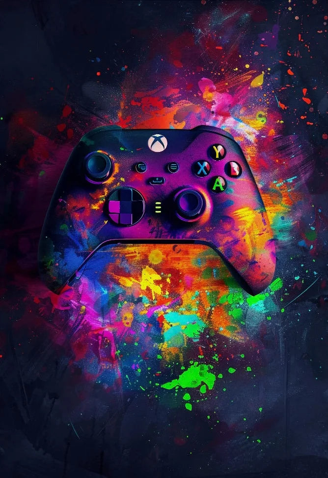 Neon Video Game Posters for Gamer Room - 7 / 30x42cm Unframed
