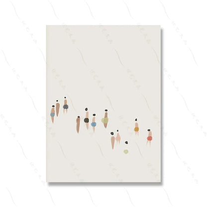 Neutral Canvas Triptych Wall Art Set - 1 / 50x75cm No Frame / CHINA - Posters