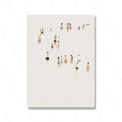 Neutral Canvas Triptych Wall Art Set - 2 / 50x70cm No Frame / CHINA - Posters