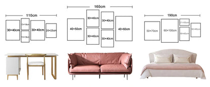 Neutral Canvas Triptych Wall Art Set - Posters