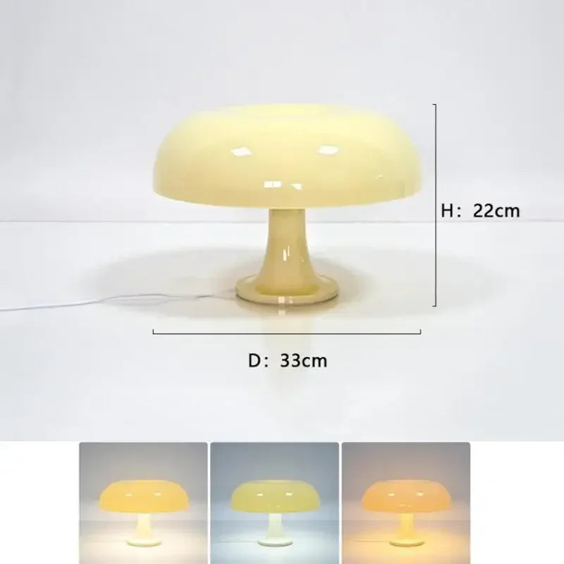 New Led Mushroom Table Lamp for Hotel Bedroom Bedside Living Room Decoration Lighting Modern Minimalist Creativity Desk
