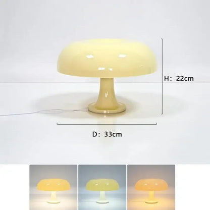 New Led Mushroom Table Lamp for Hotel Bedroom Bedside Living Room Decoration Lighting Modern Minimalist Creativity Desk