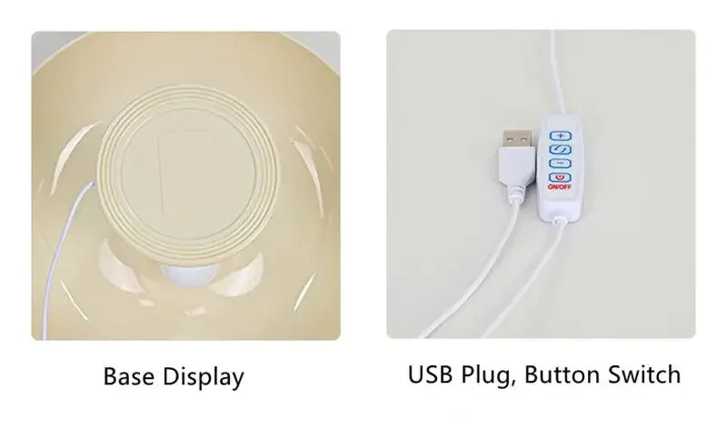 New Led Mushroom Table Lamp for Hotel Bedroom Bedside Living Room Decoration Lighting Modern Minimalist Creativity Desk