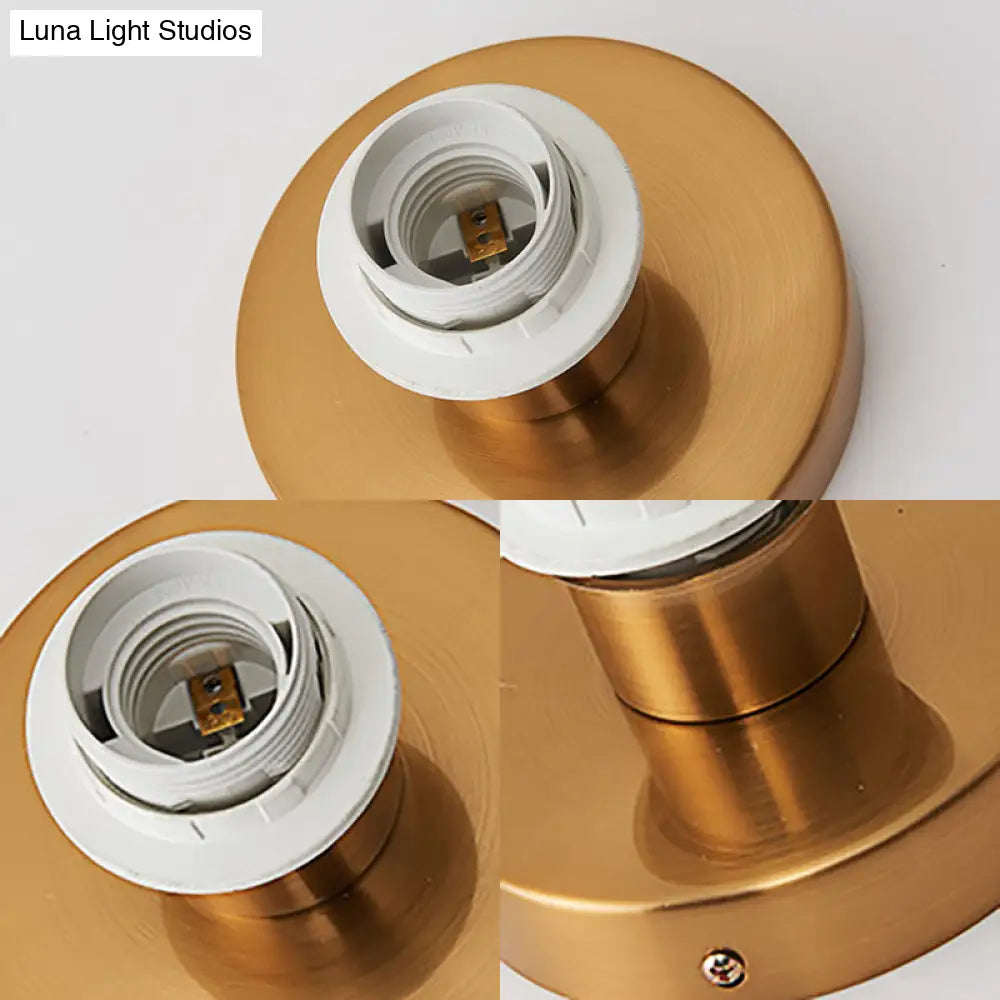 DecorBites™ DecorBites™ Nordic 1-Bulb Fabric Cylinder Flush Mount Light with Flower/Deer Pattern for Foyer