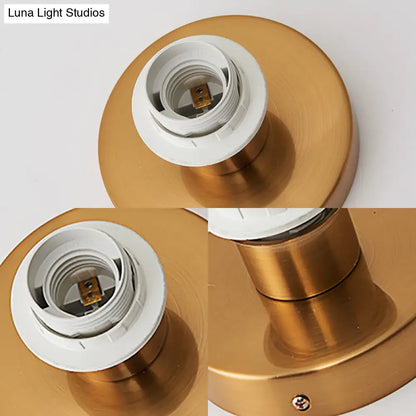 DecorBites™ DecorBites™ Nordic 1-Bulb Fabric Cylinder Flush Mount Light with Flower/Deer Pattern for Foyer