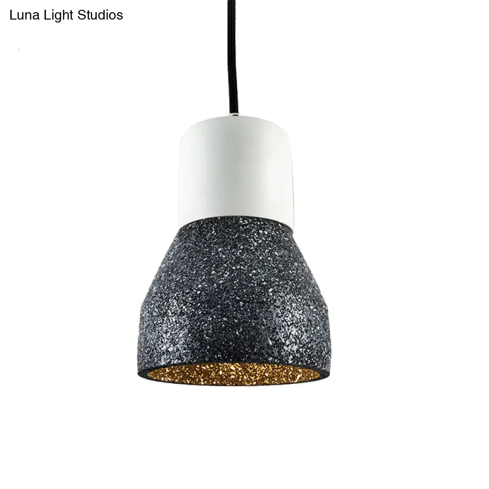 Nordic 1-Light Cement Bottle Pendant: Stylish Suspension Lighting for Restaurants- Grey/Red/Green