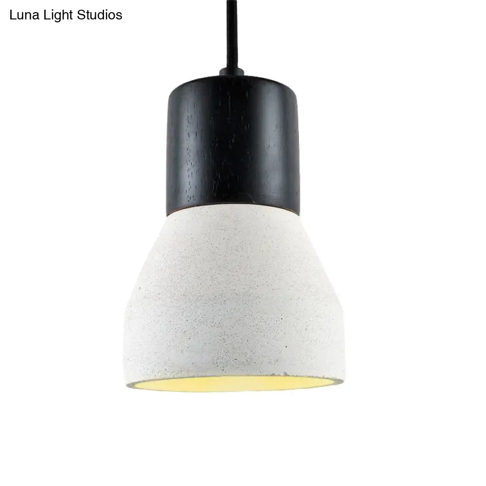 Nordic 1-Light Cement Bottle Pendant: Stylish Suspension Lighting for Restaurants- Grey/Red/Green