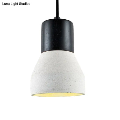 Nordic 1-Light Cement Bottle Pendant: Stylish Suspension Lighting for Restaurants- Grey/Red/Green