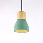 Nordic 1-Light Cement Bottle Pendant: Stylish Suspension Lighting for Restaurants- Grey/Red/Green