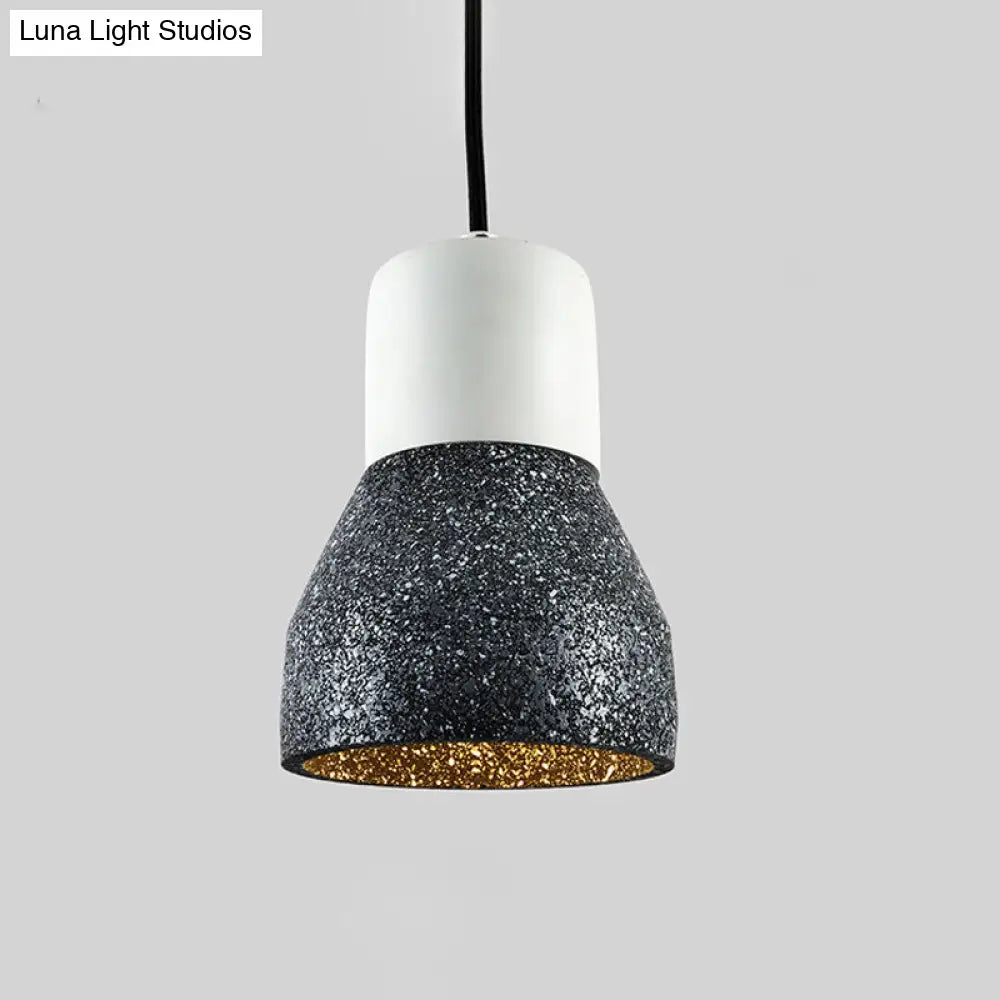 Nordic 1-Light Cement Bottle Pendant: Stylish Suspension Lighting for Restaurants- Grey/Red/Green