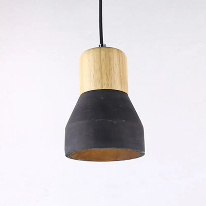 Nordic 1-Light Cement Bottle Pendant: Stylish Suspension Lighting for Restaurants- Grey/Red/Green