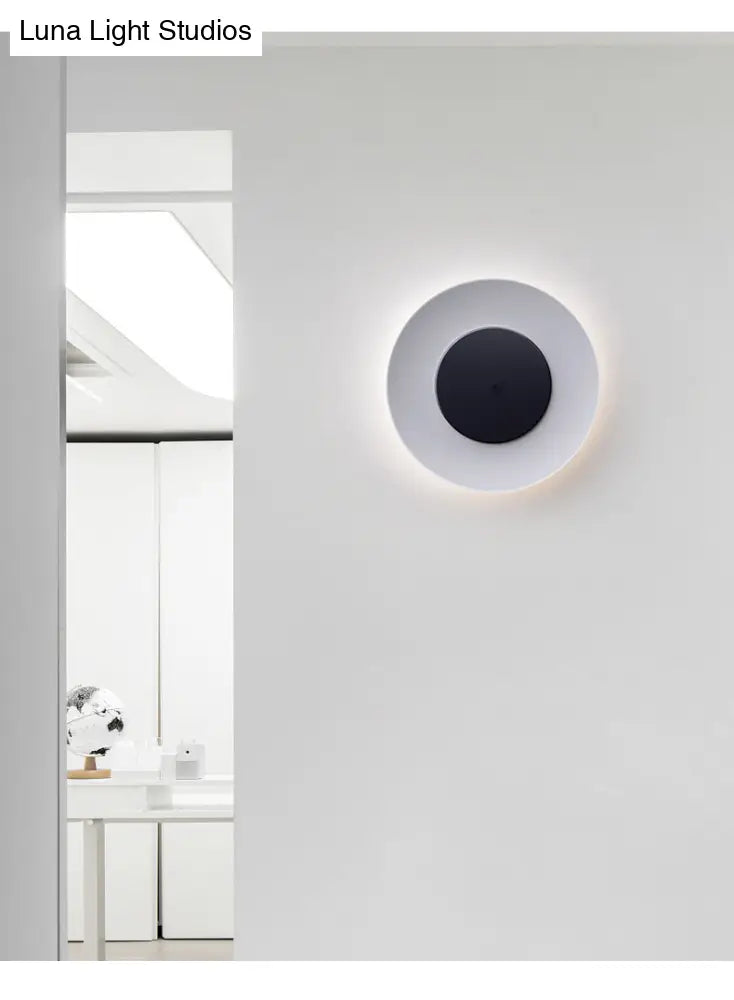 DecorBites™ DecorBites™ Nordic Acrylic Circle Flush Light: Stylish Ceiling Fixture for Bedrooms