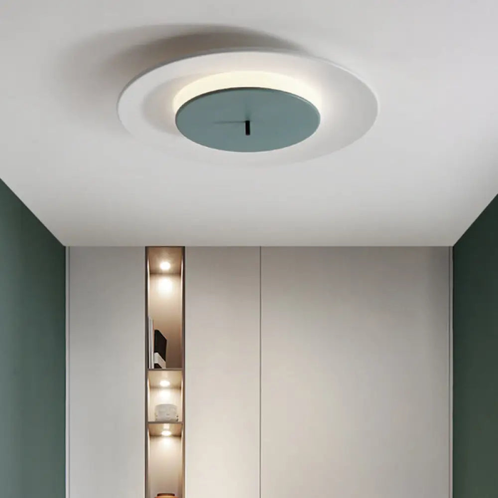 DecorBites™ DecorBites™ Nordic Acrylic Circle Flush Light: Stylish Ceiling Fixture for Bedrooms