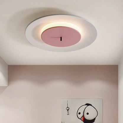 DecorBites™ DecorBites™ Nordic Acrylic Circle Flush Light: Stylish Ceiling Fixture for Bedrooms