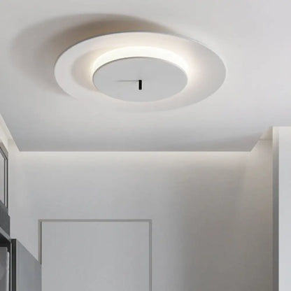 DecorBites™ DecorBites™ Nordic Acrylic Circle Flush Light: Stylish Ceiling Fixture for Bedrooms