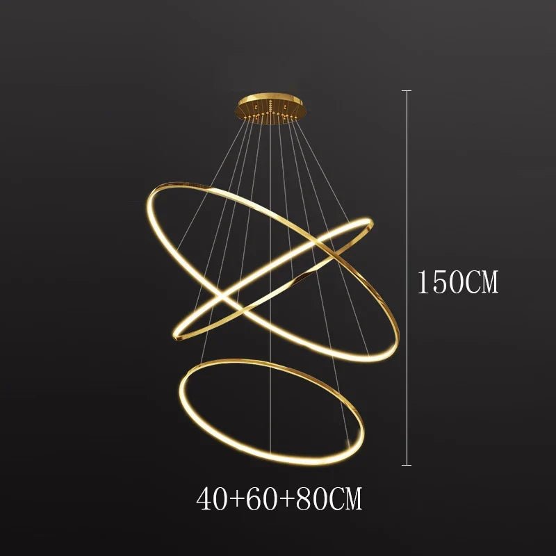 Nordic Acrylic Iron LED Pendant Light Chandelier - Decorbites