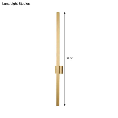 DecorBites™ DecorBites™ Nordic Acrylic LED Wall Light Sconce - Gold, 23.5"/31.5" Wide - Warm/White Light