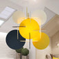 Nordic Acrylic Pendant Light with Colorful Disc Ceiling Fixture