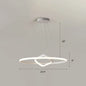 Nordic Aluminum LED Chandelier Pendant Light for Dining Room - Round & Square Design