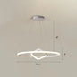 Nordic Aluminum LED Chandelier Pendant Light for Dining Room - Round & Square Design