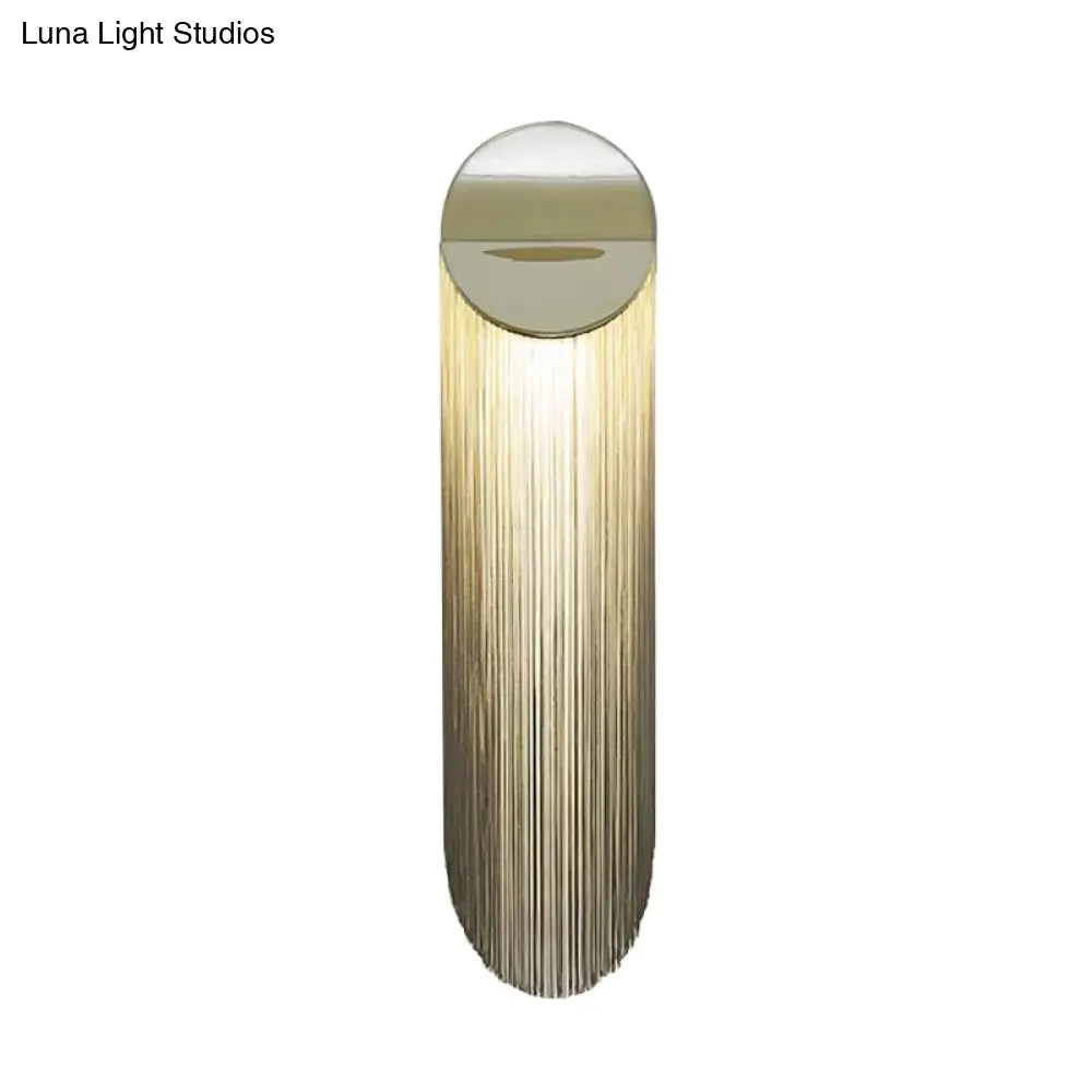 DecorBites™ DecorBites™ Nordic Aluminum Wall Mounted Lamp - Hanging Chains Wall Light Fixture with 2 Gold Heads for Bedroom