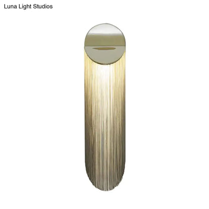 DecorBites™ DecorBites™ Nordic Aluminum Wall Mounted Lamp - Hanging Chains Wall Light Fixture with 2 Gold Heads for Bedroom