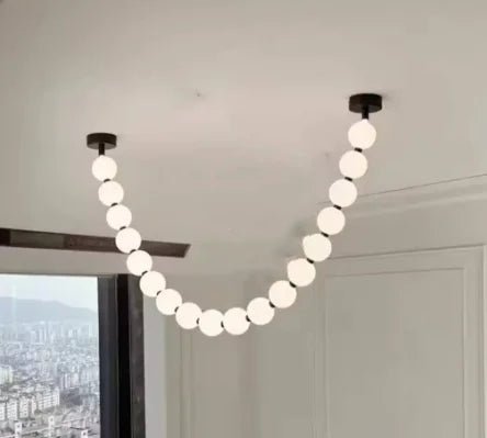 Nordic Beaded Alloy Pendant Light - Decorbites