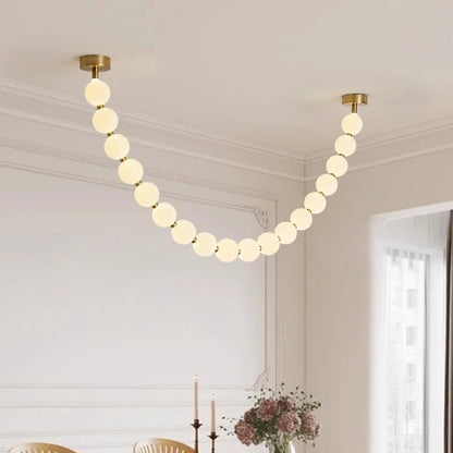 Nordic Beaded Alloy Pendant Light - Decorbites