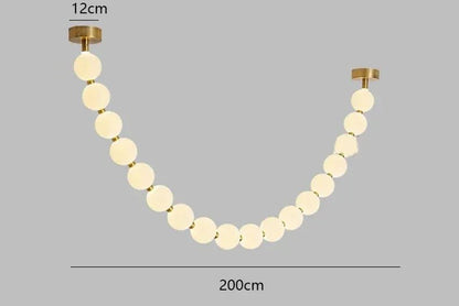 Nordic Beaded Alloy Pendant Light - Decorbites