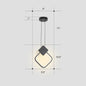 Nordic Black Circular LED Suspension Lamp - Stylish Bedroom Lighting Fixture