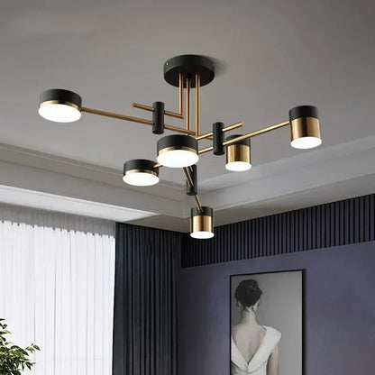 Nordic Black Gold Pendant Light for Home Decor - Chandelier