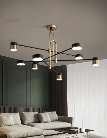 Nordic Black Gold Pendant Light for Home Decor - Chandelier