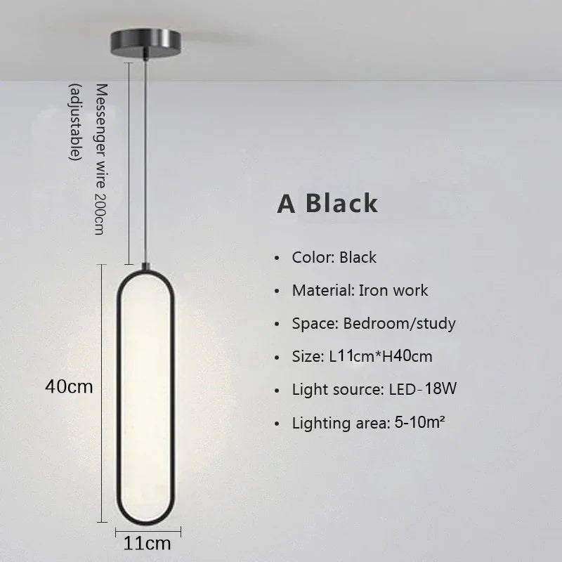 Nordic Black Metal Pendant Light Fixture - Decorbites