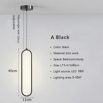 Nordic Black Metal Pendant Light Fixture - Decorbites