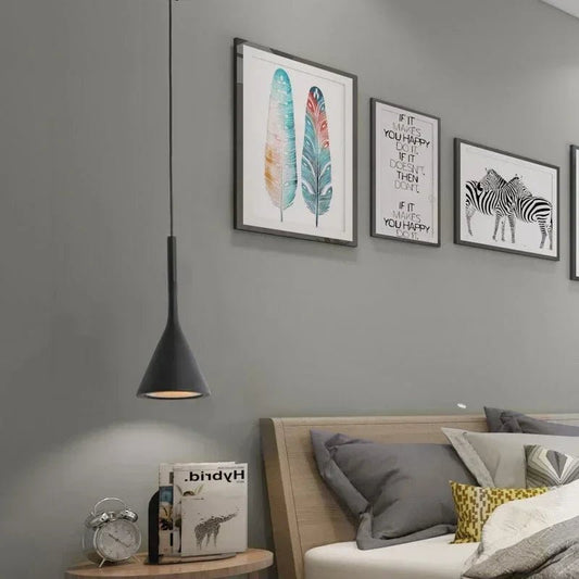 Nordic Black Metal Pendant Light With E27 Socket - Decorbites
