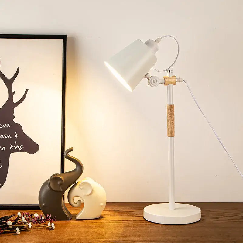 White adjustable desk lamp with wooden accents nordic black and white adjustable desk lamp decorbites adjustable desk