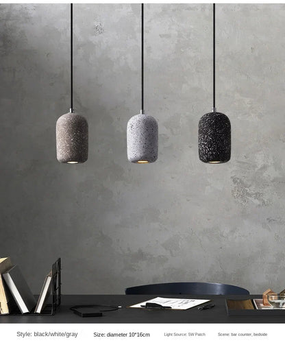 Nordic Cement Pendant Lamp - Industrial Style Lighting