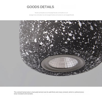 Nordic Cement Pendant Lamp - Industrial Style Lighting