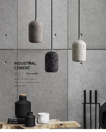 Nordic Cement Pendant Lamp - Industrial Style Lighting