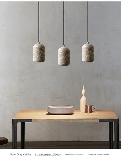 Nordic Cement Pendant Lamp - Industrial Style Lighting