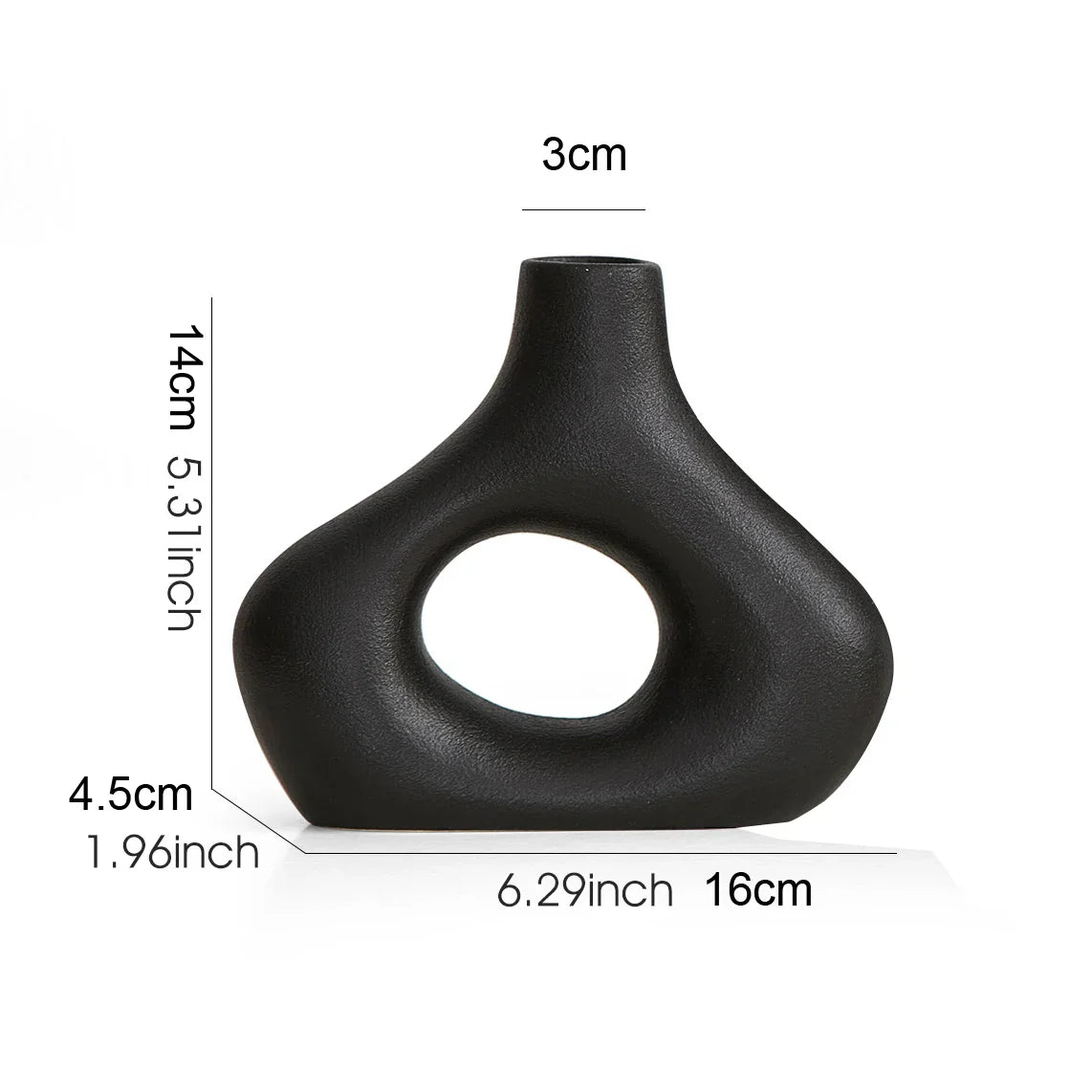 Nordic Ceramic Flower Vase Home Decor - vase 1pc 3 - Vase