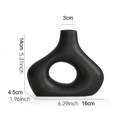 Nordic Ceramic Flower Vase Home Decor - vase 1pc 3 - Vase