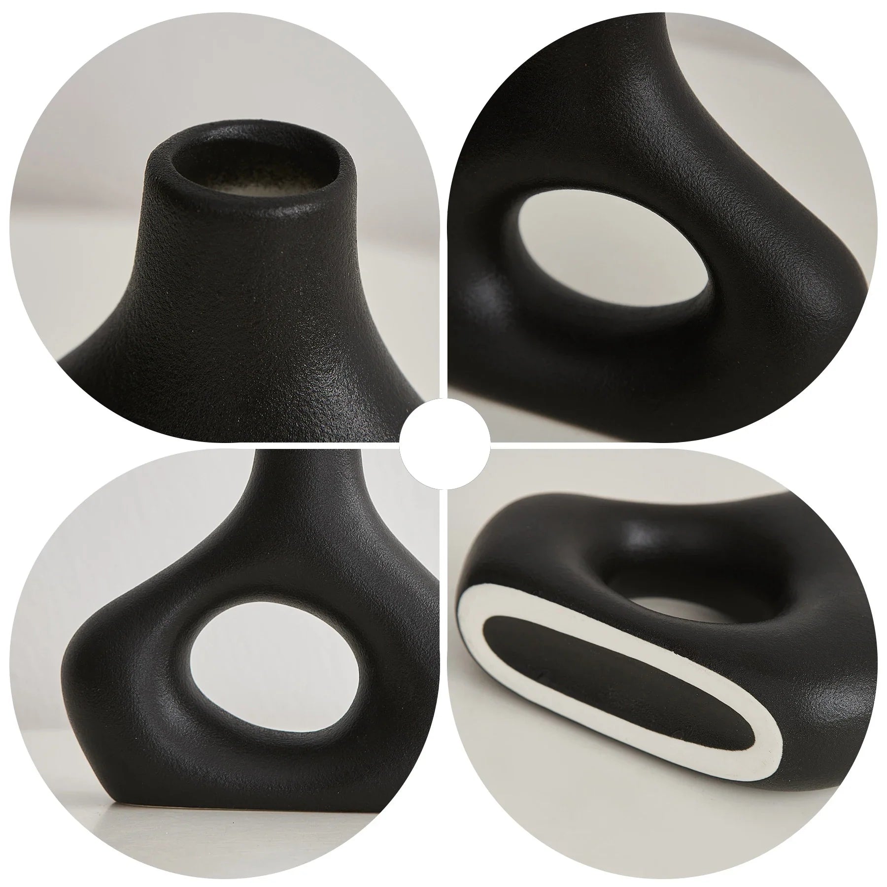 Nordic Ceramic Flower Vase Home Decor - Vase