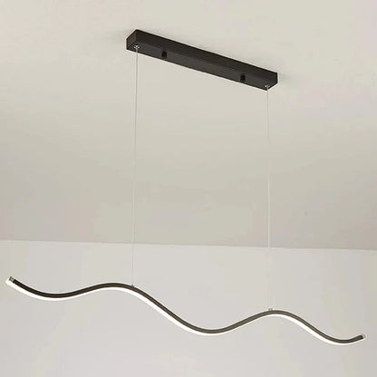 Nordic Chandeliers for Dining Room Lighting - 1 black / length 100cm / Warm light - Chandelier