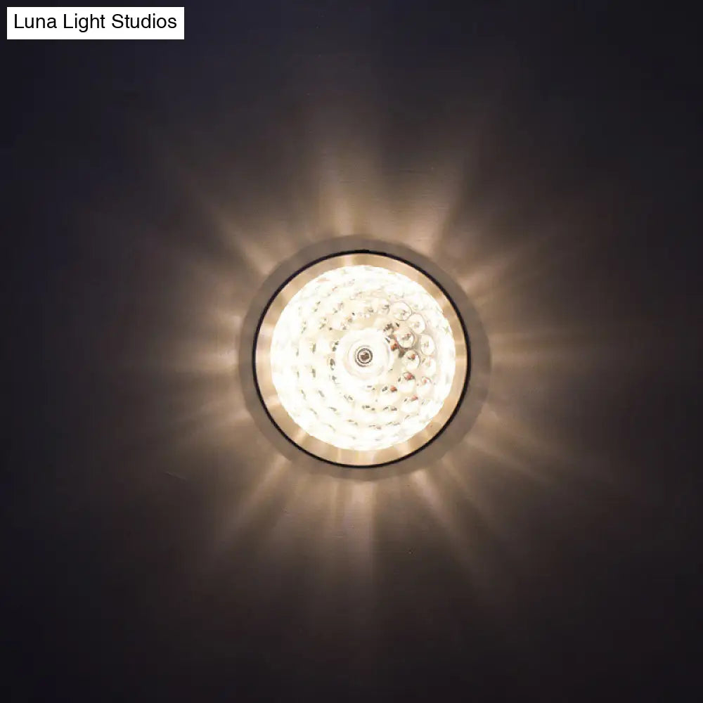 DecorBites™ DecorBites™ مصباح سقف LED من الكريستال الشفاف المطروق الشمالي للتركيب في الممرات